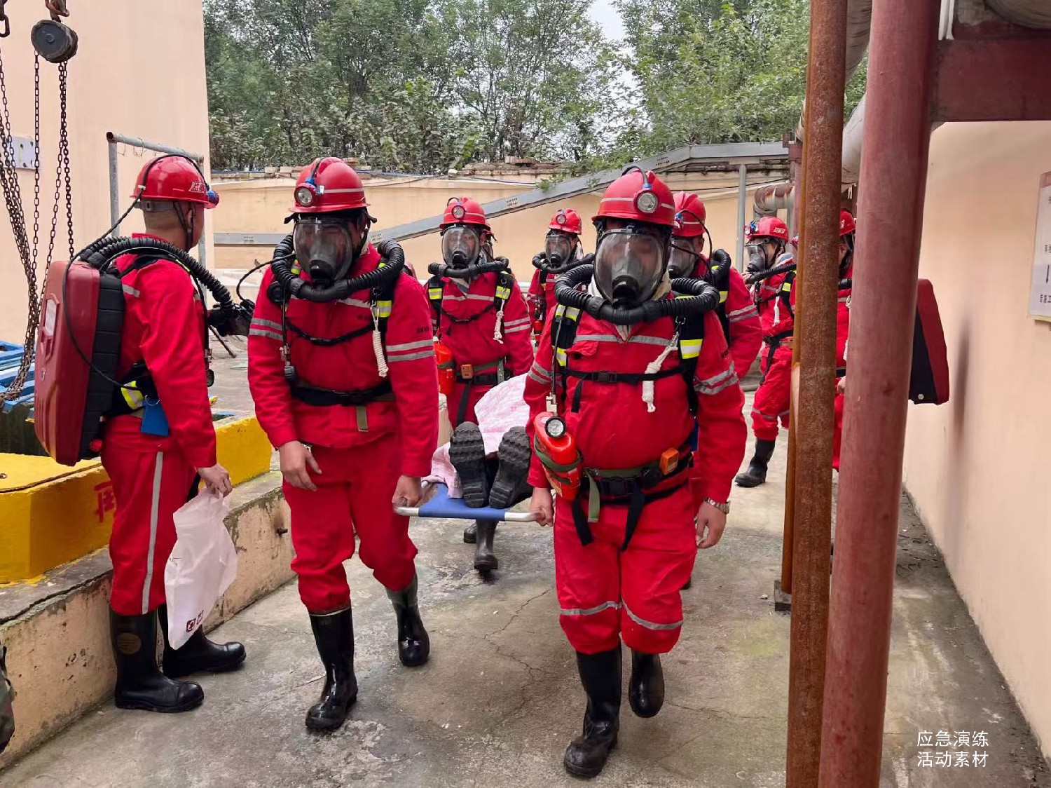 金達煤礦開展有限空間應急演練